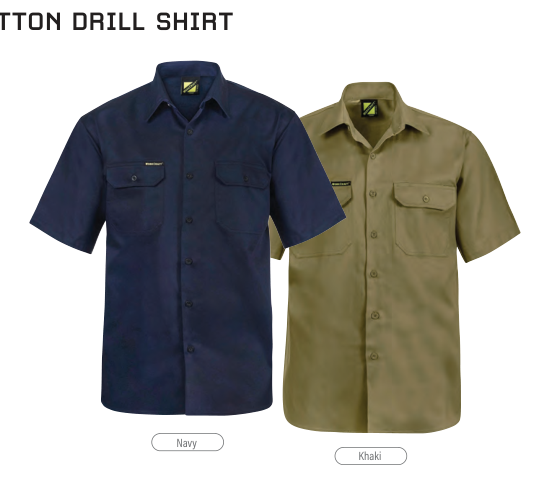 Short Sleeve Cotton Drill Shirt