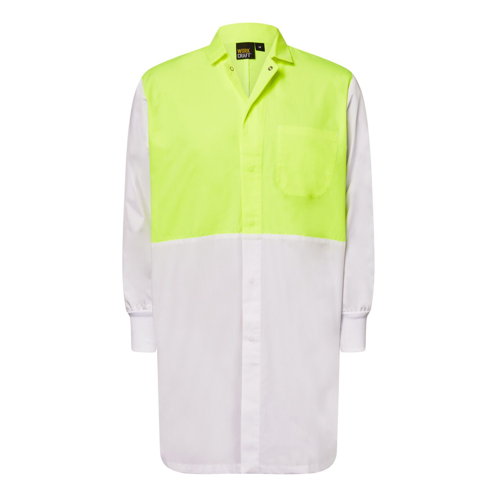Hi Vis Long Sleeve Food Industry Dustcoat with  Internal Pockets