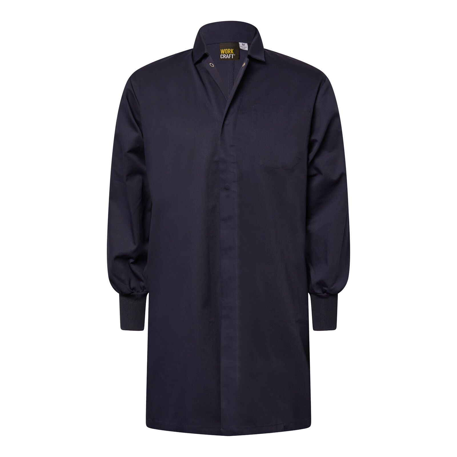 Long Sleeve Food Industry Dustcoat with Internal Pockets