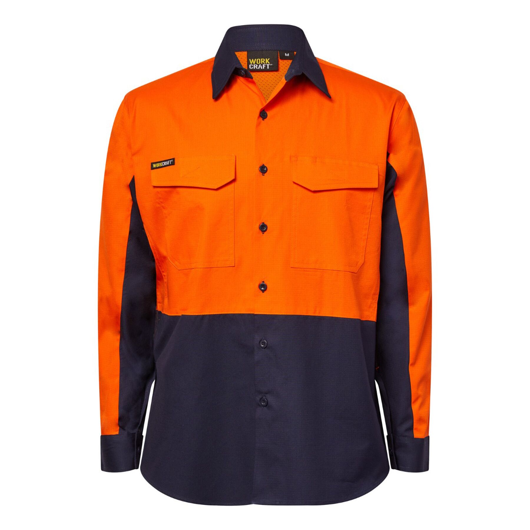 Hi Vis Long Sleeve Vented Rip Stop Shirt