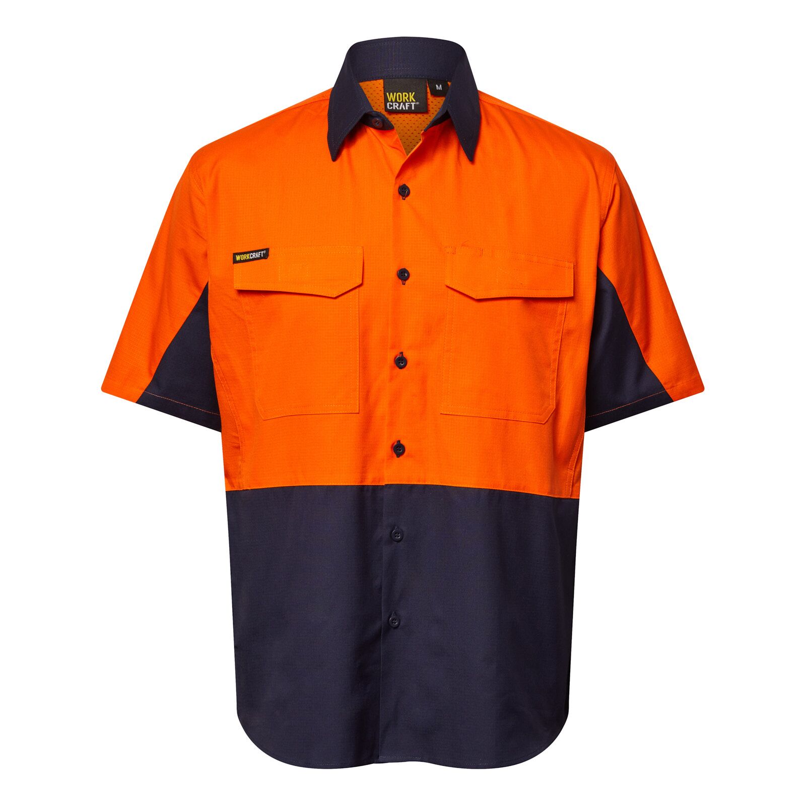 Hi Vis Short Sleeve Vented Rip Stop Shirt