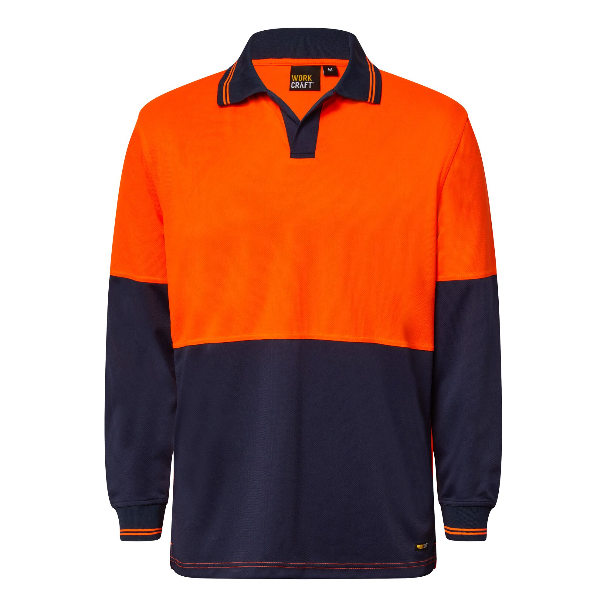 Hi Vis Long Sleeve Food Industry Micromesh Polo.