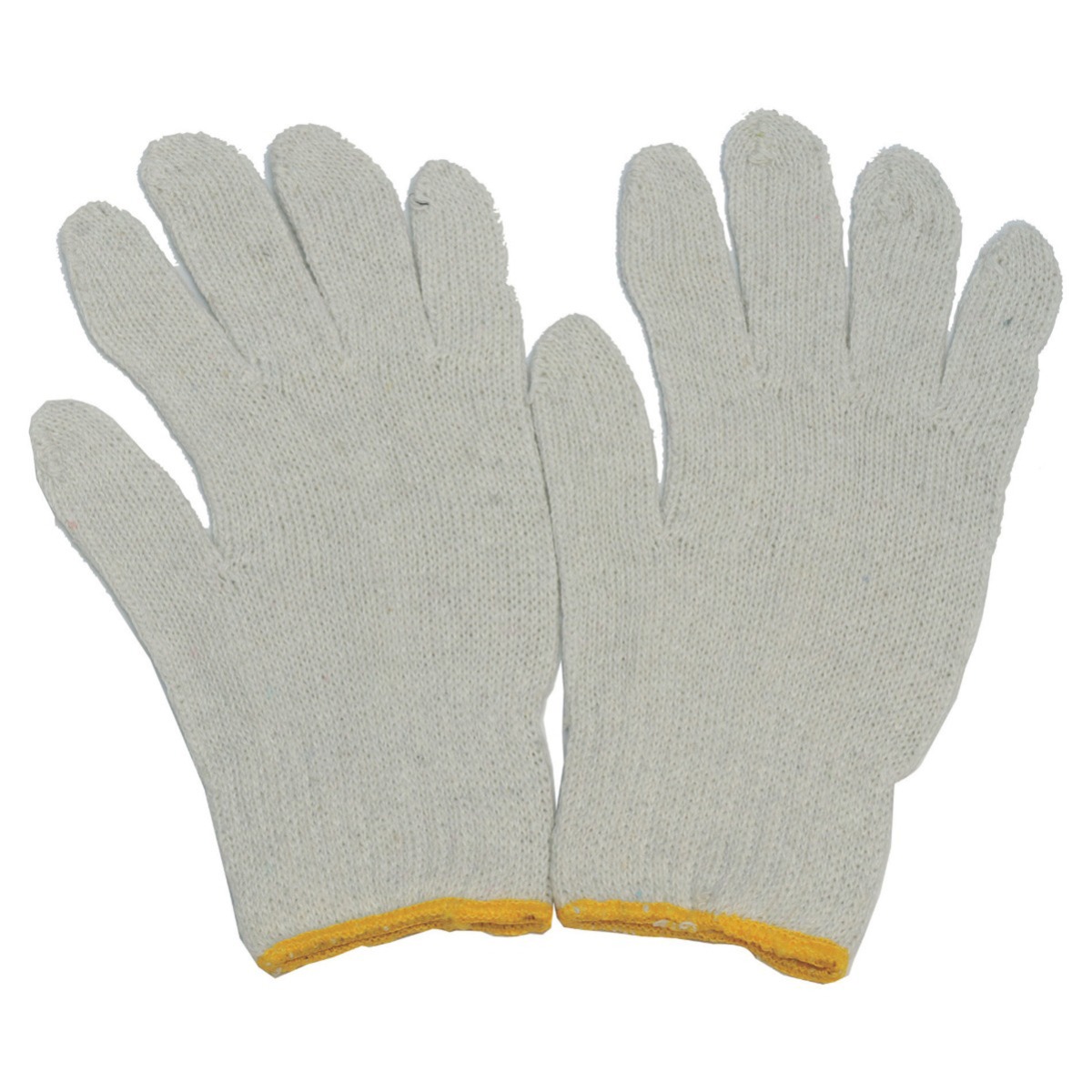 Cotton work gloves for hand protection